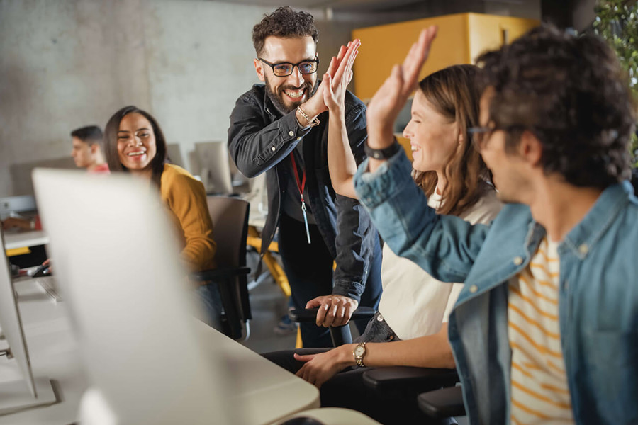 Job-Quereinstieg für neue Teamarbeit