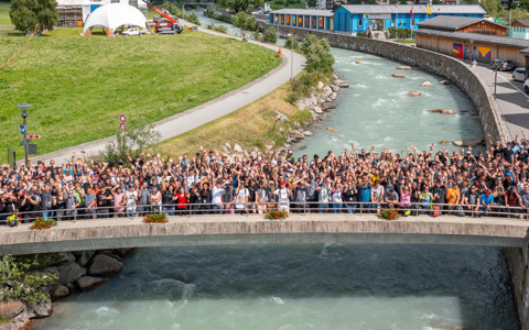 Foto di squadra dei dipendenti Repower